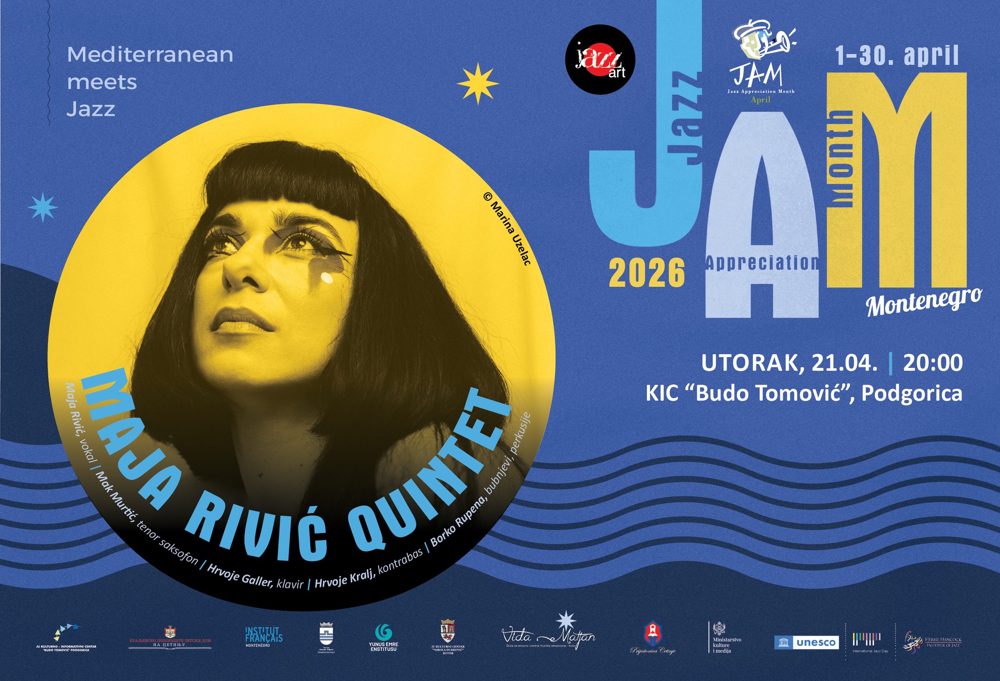 JAM 2026 - MAJA RIVIĆ KVINTET 21. APRILA U KIC-u