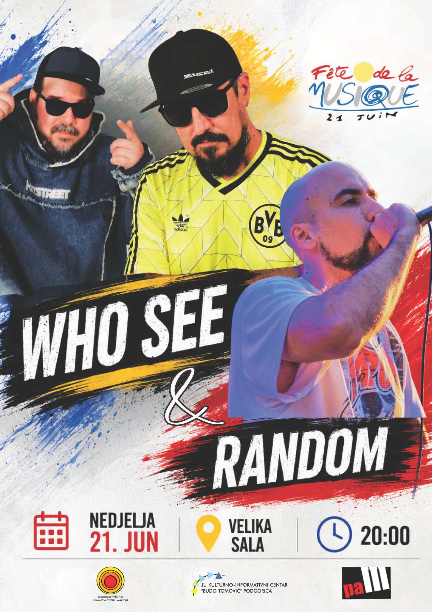 PRAZNIK MUZIKE - WHO SEE & RANDOM 21. JUNA U KIC-U
