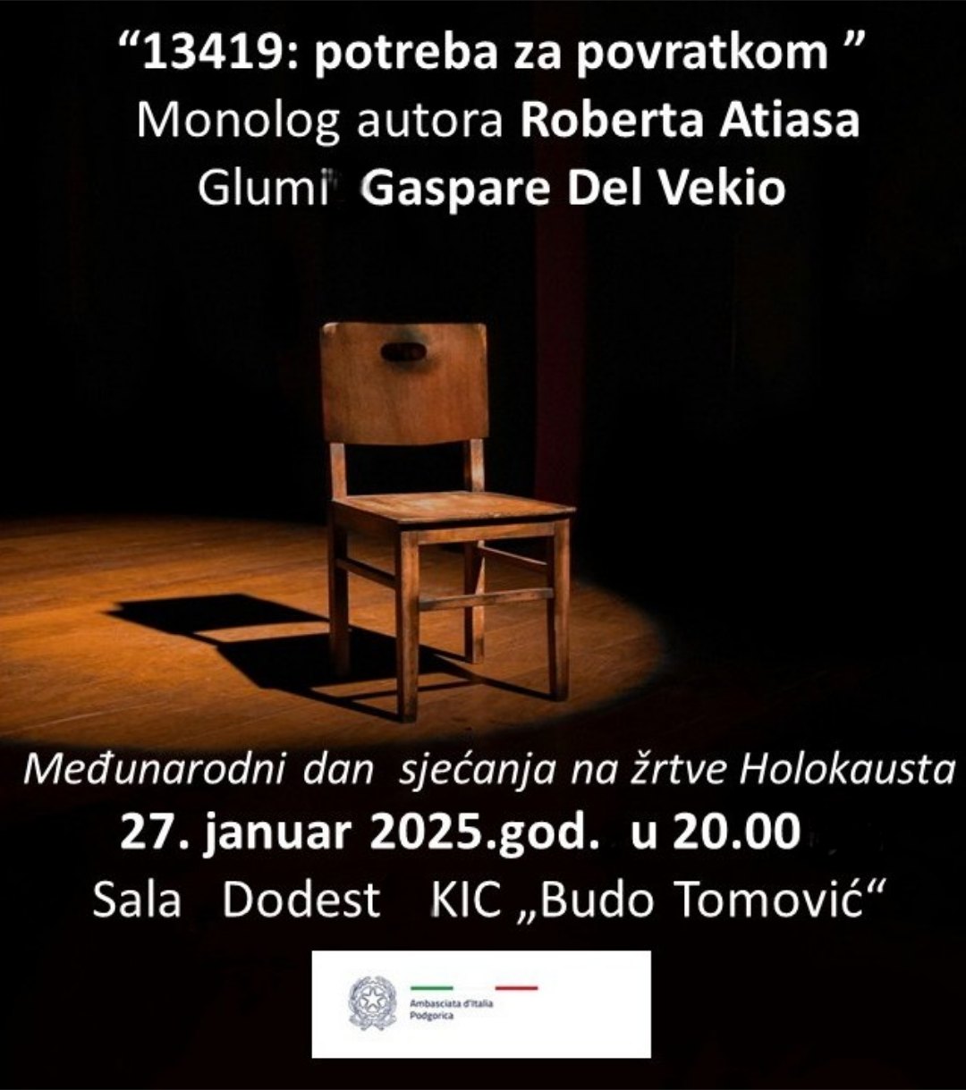 Predstava ,,13149: potreba za povratkom” 27. 1. u Dodest-u