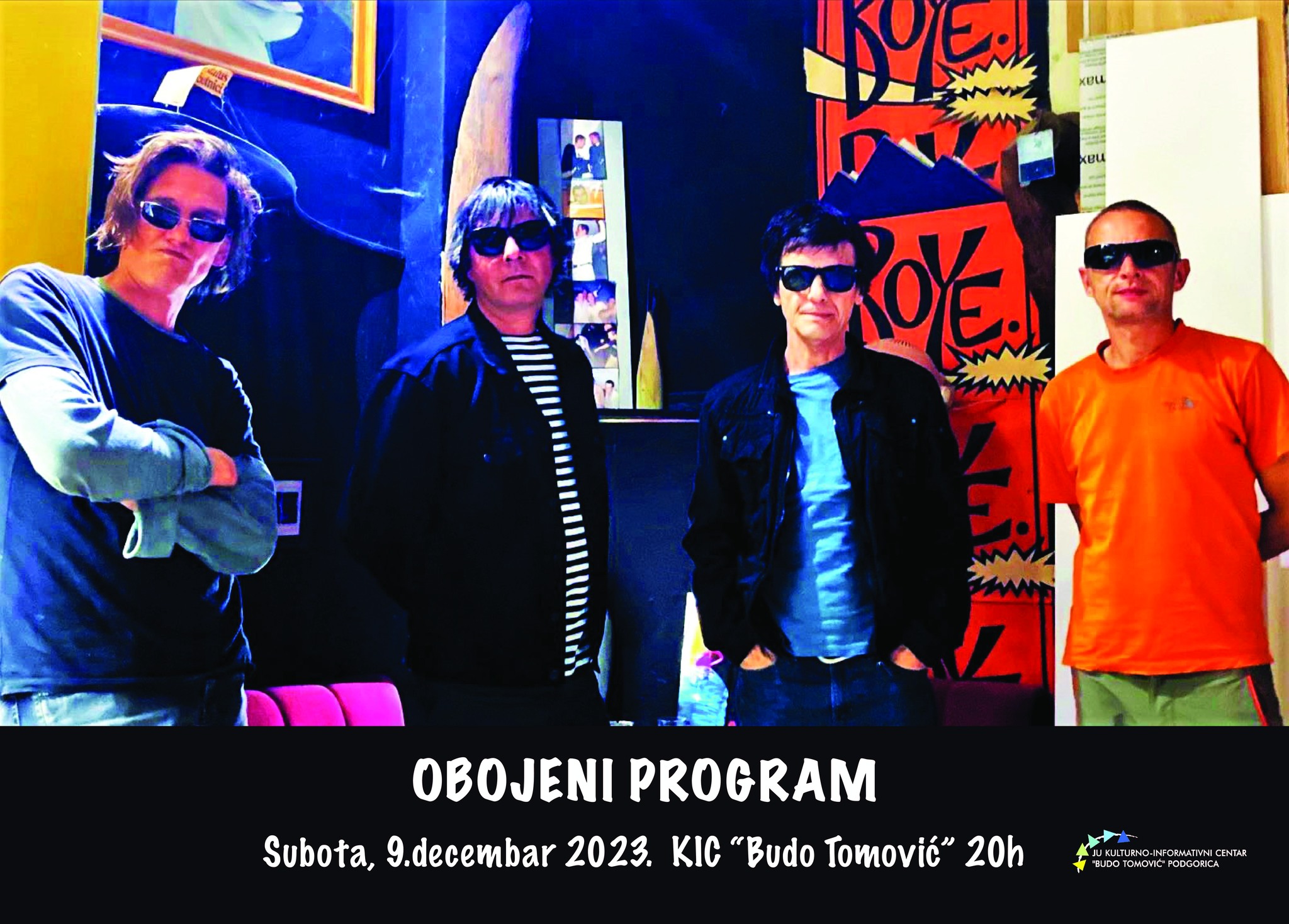 KONCERT GRUPE ,,OBOJENI PROGRAM” 9.DECEMBRA U KIC-u
