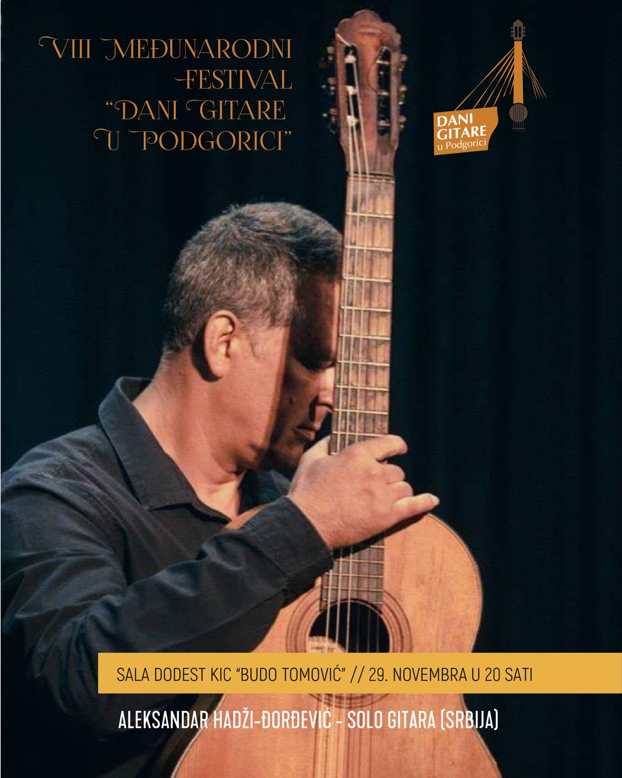 ,DANI GITARE U PODGORICI” – KONCERT ALEKSANDRA HADŽI ĐORĐEVIĆA 29. NOVEMBRA