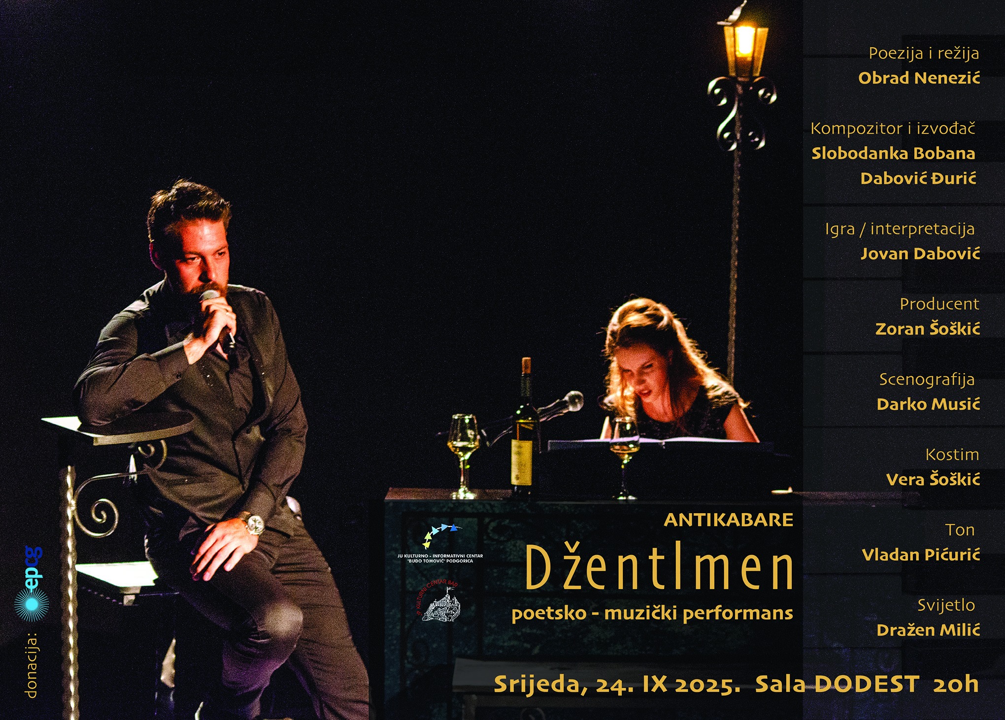 ANTIKABARE ,,DŽENTLMEN” 24. 09. U KIC-u