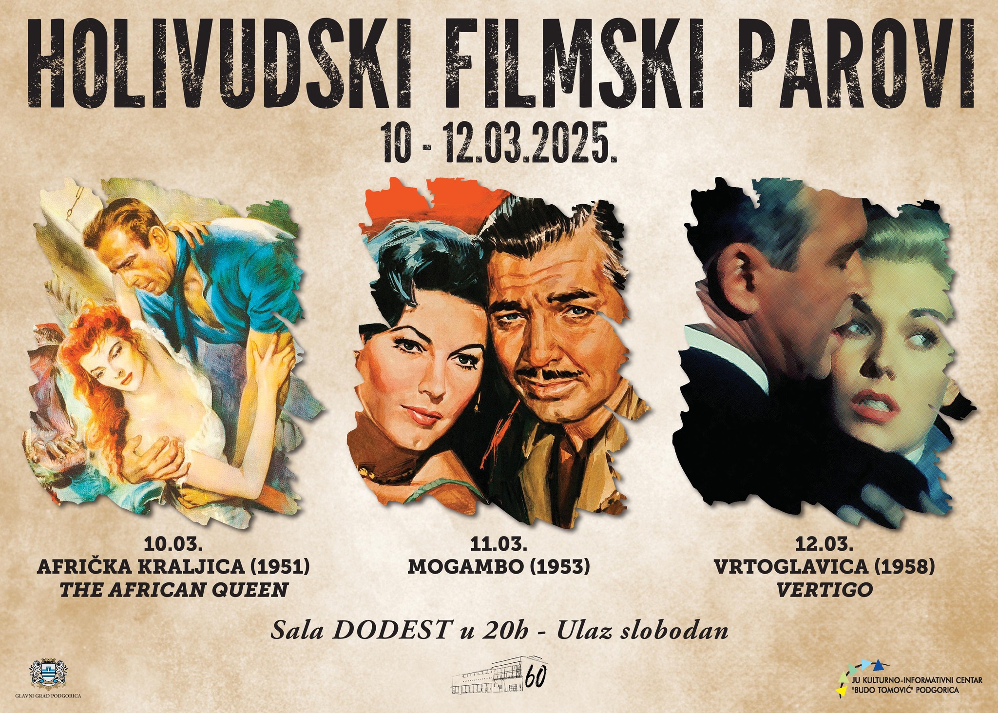 REVIJA ,,HOLIVUDSKI FILMSKI PAROVI” OD 10. DO 12. MARTA