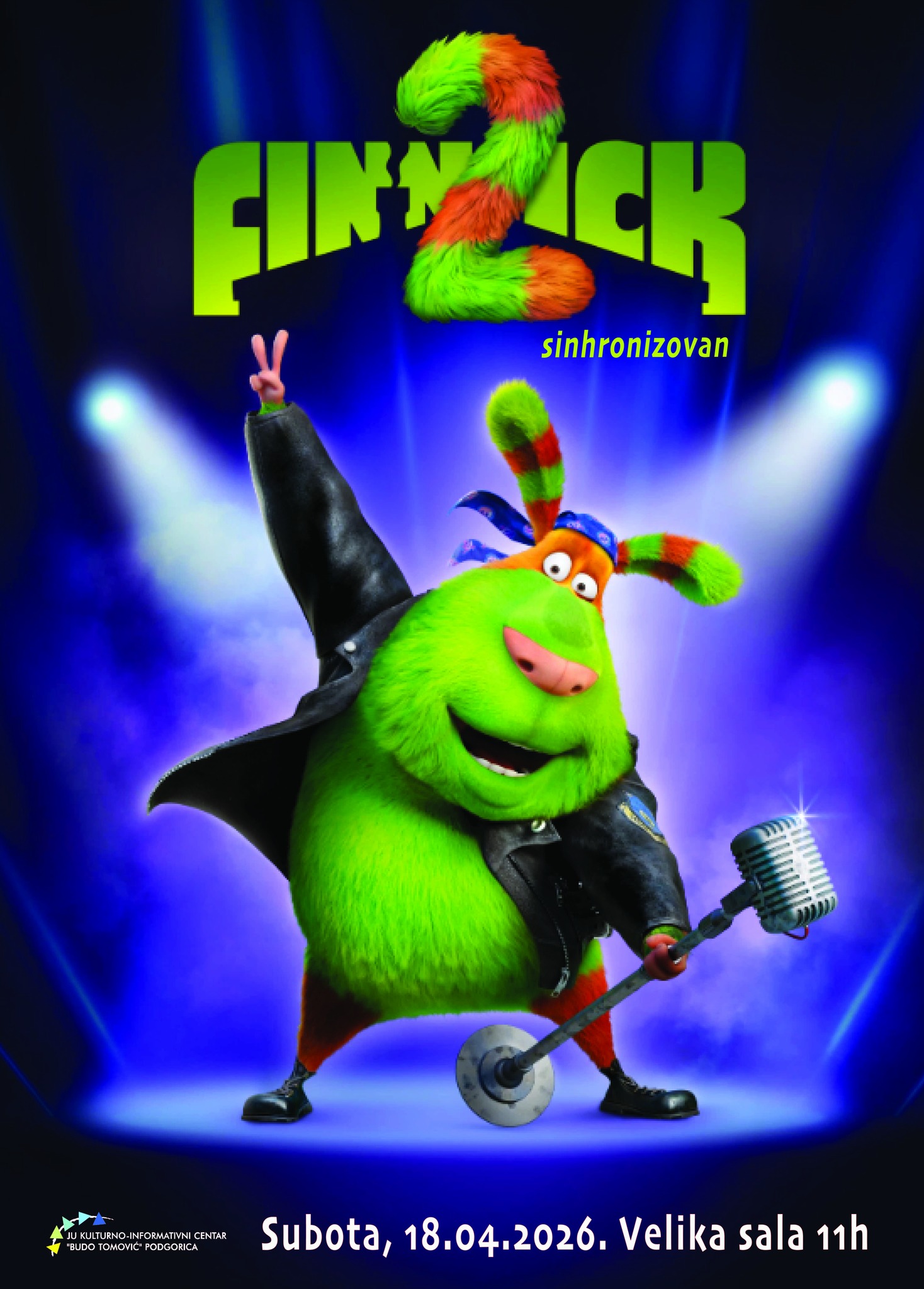 Projekcija animiranog filma ,,Finikove avanture 2'' 18. aprila u KIC-u