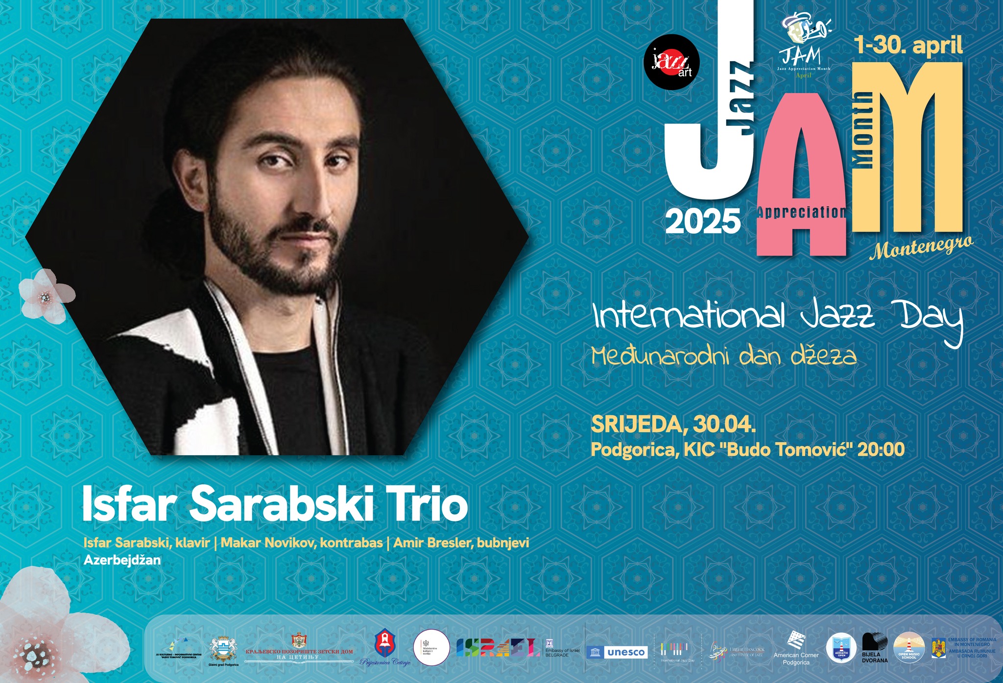 MEĐUNARODNI DAN DŽEZA – ISFAR SARABSKI TRIO 30. APRILA