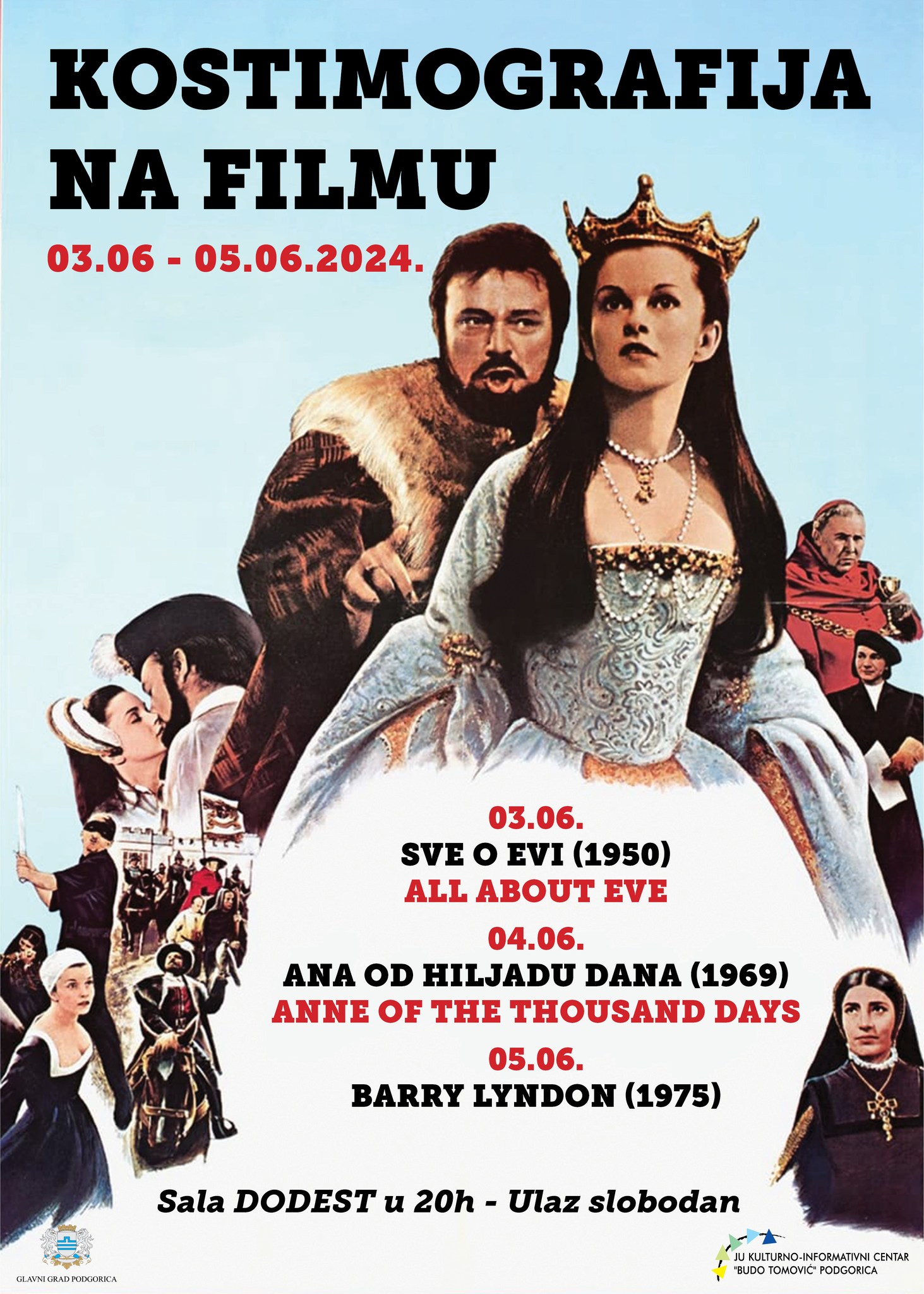 REVIJA ,,KOSTIMOGRAFIJA NA FILMU” OD 3. DO 5. JUNA