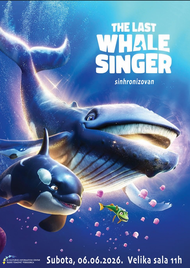 Projekcija animiranog filma ,,Posljednji pjevač kitova/The Last Whale Singer'' 6. juna