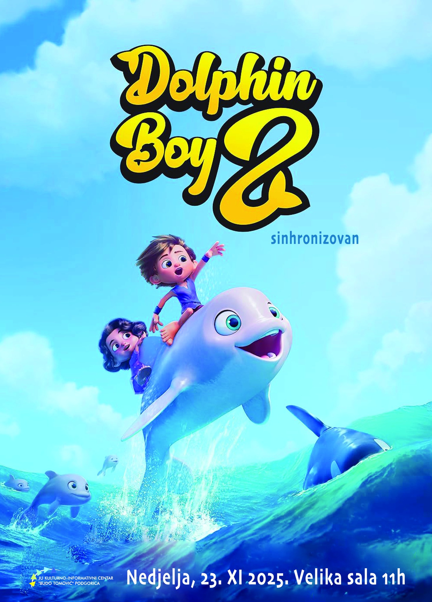 Animirani film ,,Dječak delfin 2 ” 23. novembra u KIC-u