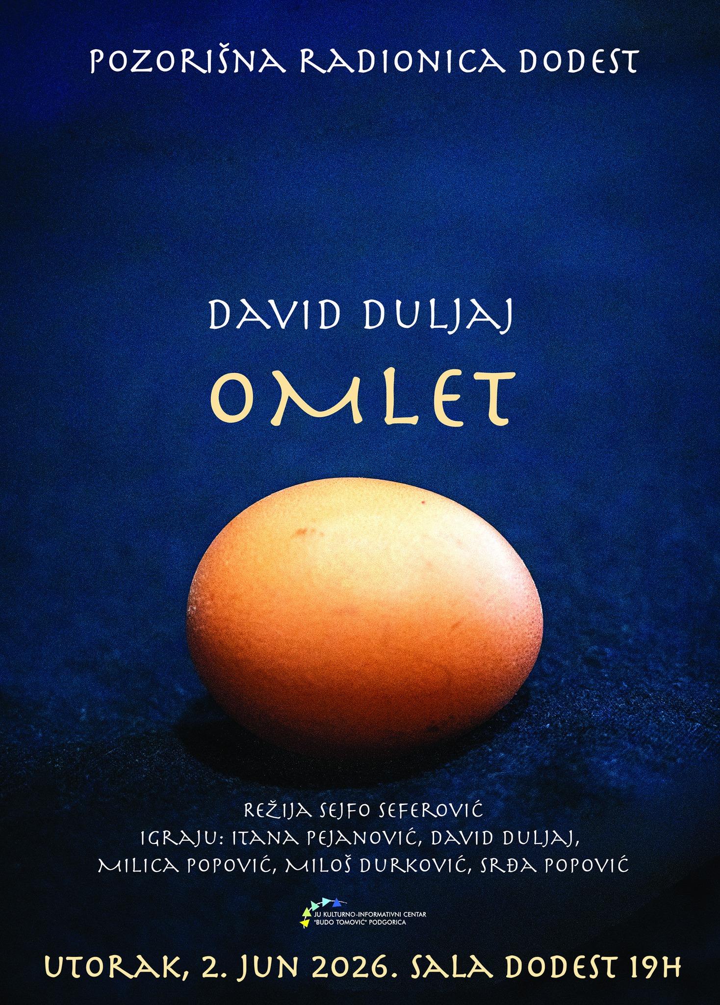 PREMIJERA PREDSTAVE ,,OMLET'' 2.juna u sali Dodest
