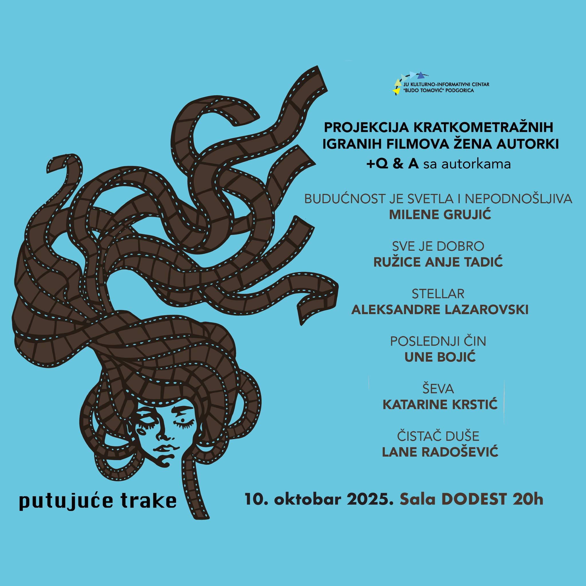 Veče filmskih autorki ,,Putujuće trake” 10. oktobra