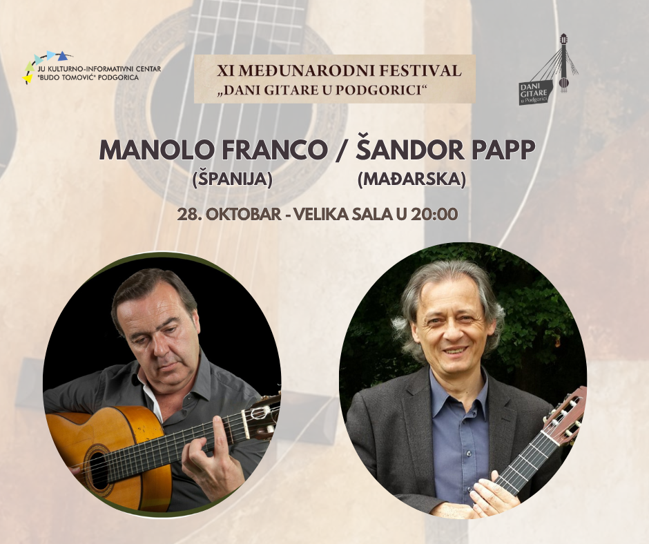 Svečano otvaranje XI Međunarodnog festivala „Dani gitare u Podgorici”