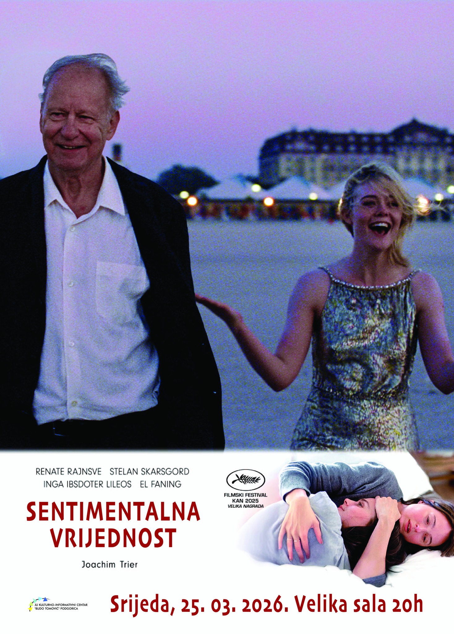 Projekcija filma ,,Sentimentalna vrijednost'' 25. marta