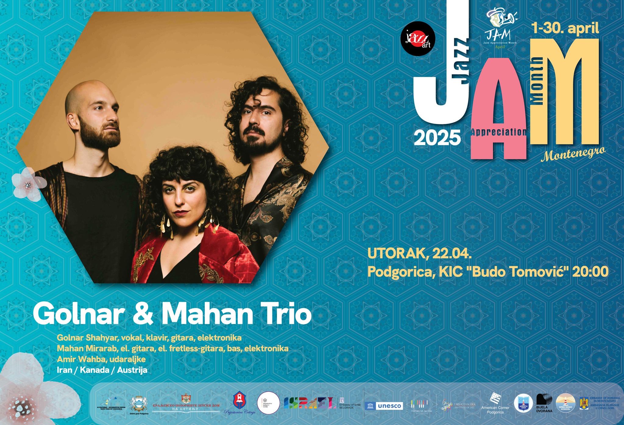 JAM 2025: Golnar & Mahan Trio 22. aprila