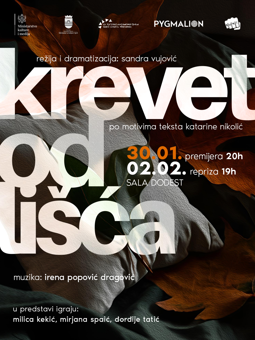 PREDSTAVA ,,KREVET OD LIŠĆA'' 30. JANUARA I 2. FEBRUARA U 20 H