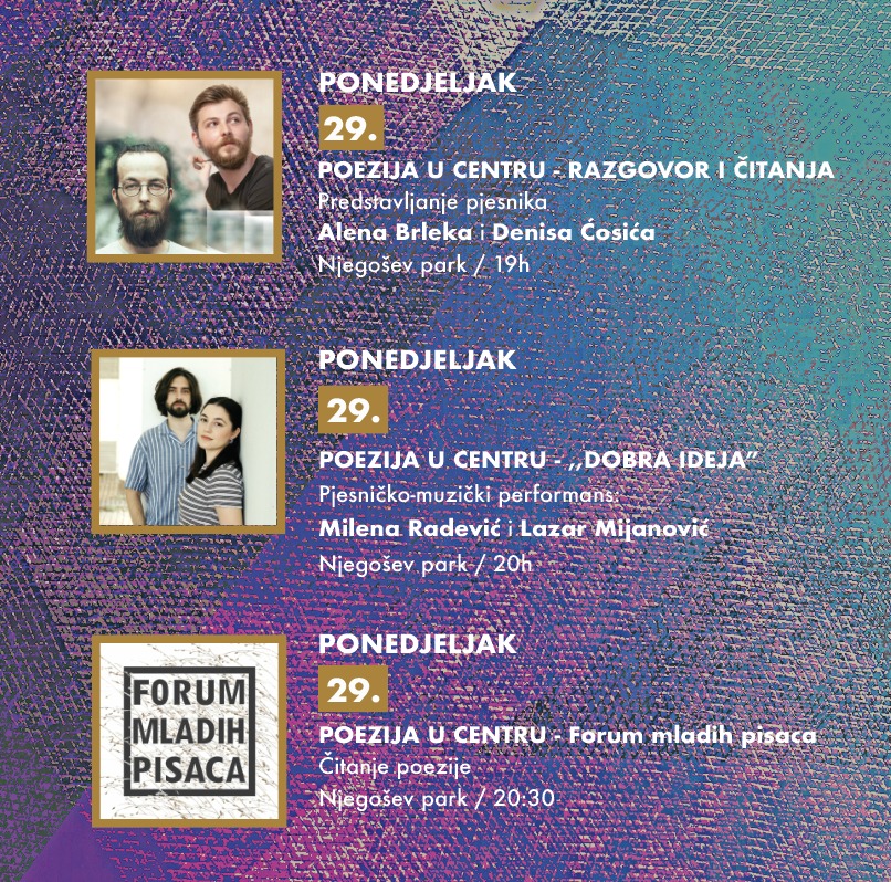 PJESNIČKI DOGAĐAJ ,,POEZIJA U CENTRU” 29. 09.