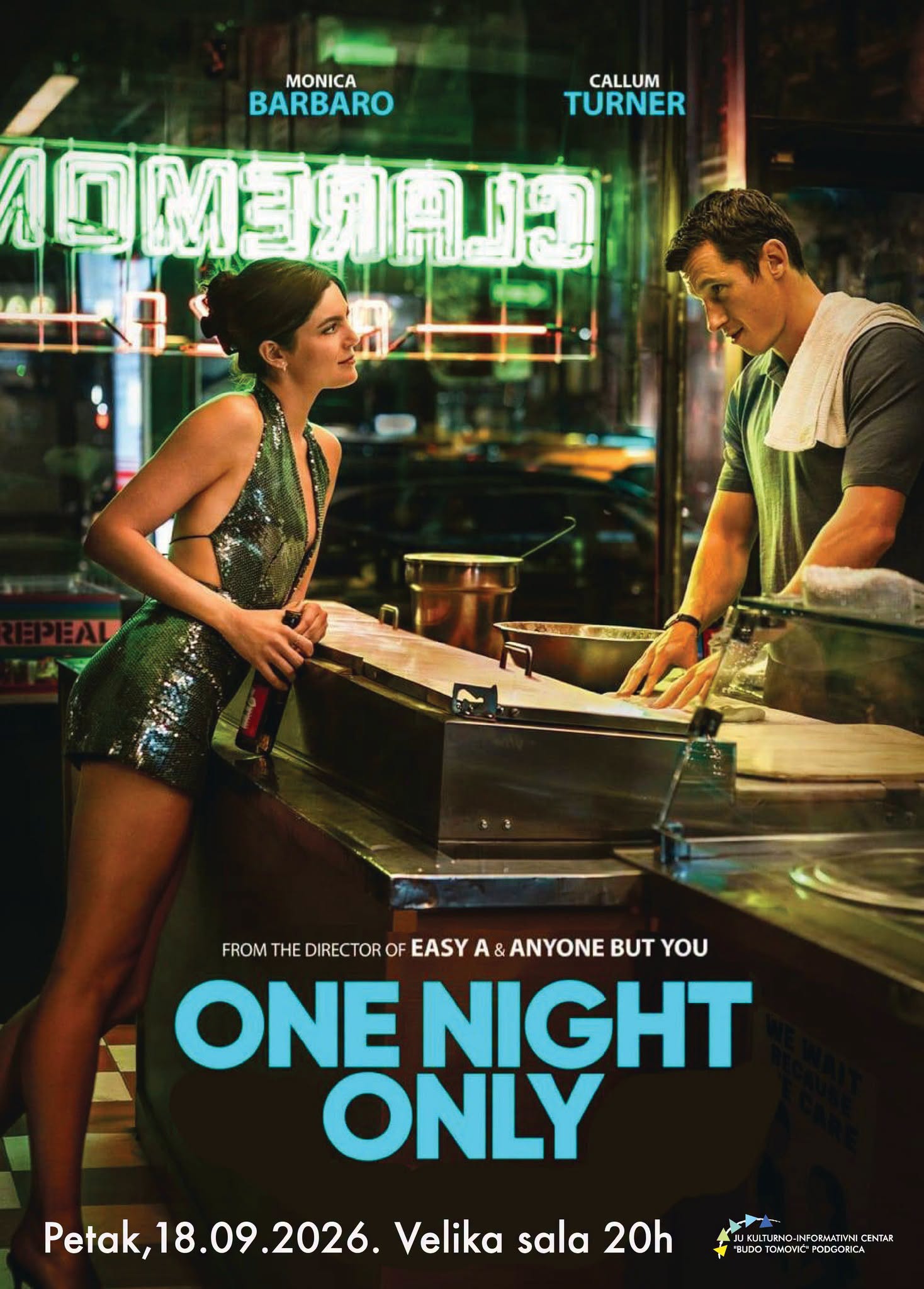 Projekcija filma ,,One night only'' 18. septembra