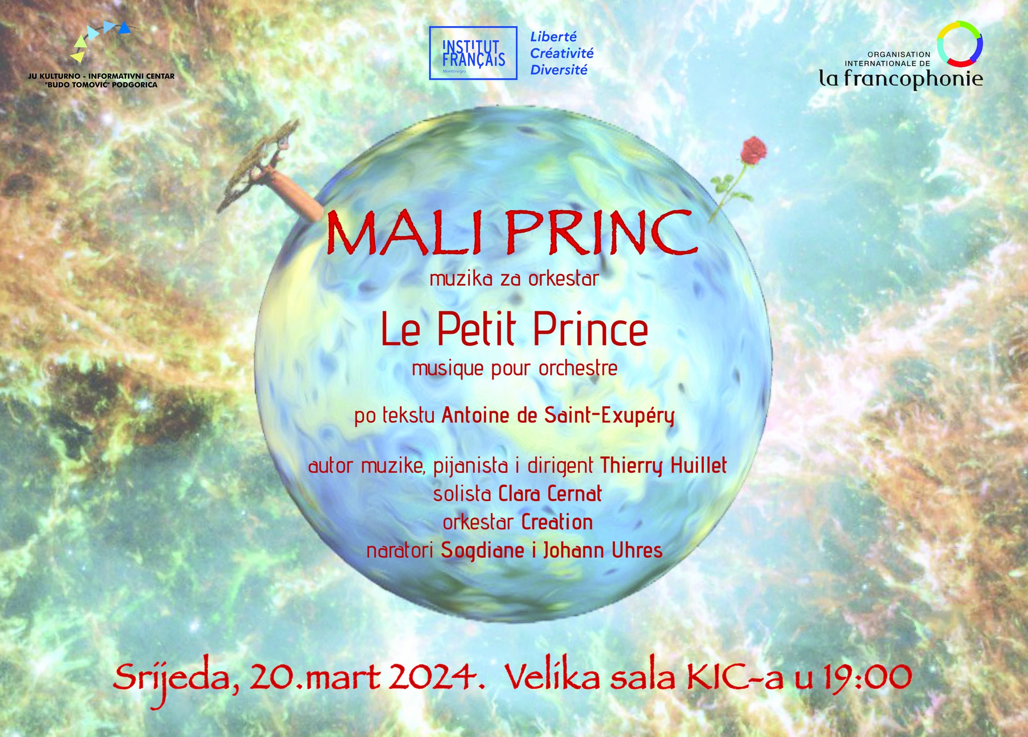 Muzička priča ,,Mali princ” premijerno u KIC-u 20. marta