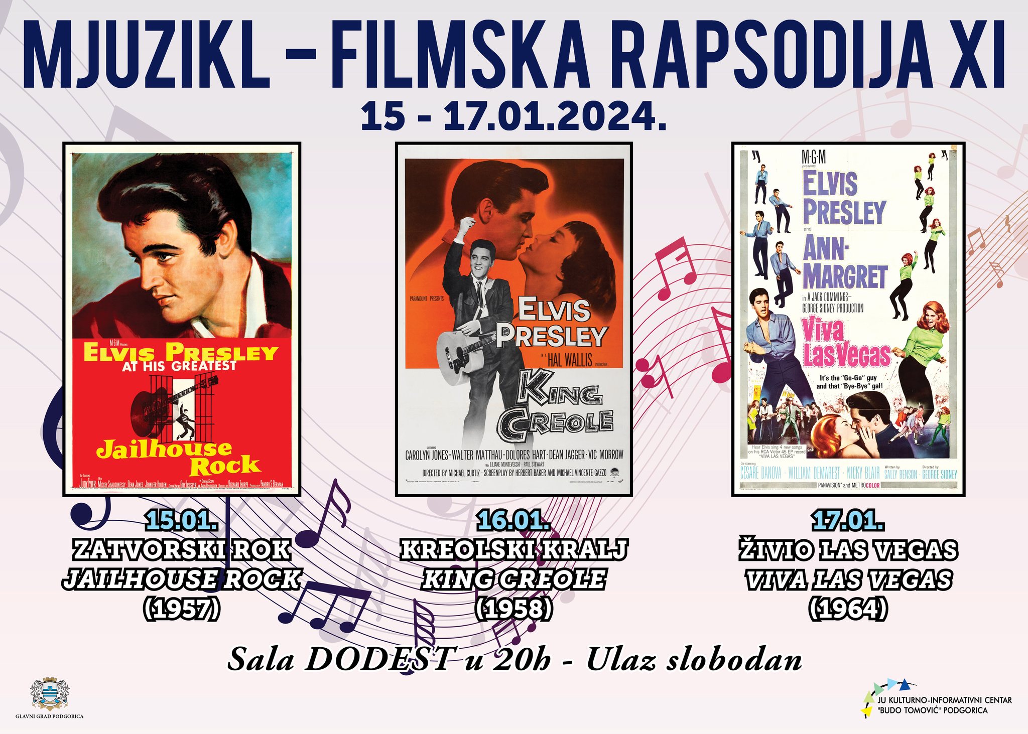 REVIJA ,,MJUZIKL – FILMSKA RAPSODIJA” OD 15. DO 17. JANUARA