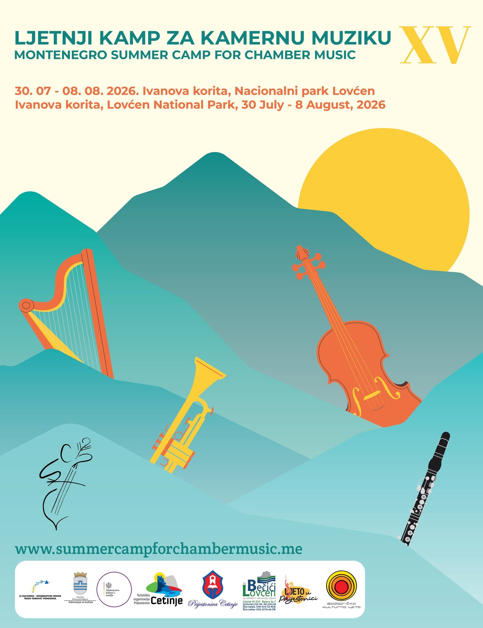 XV Ljetnji kamp za kamernu muziku od 30.07. do 08.08.